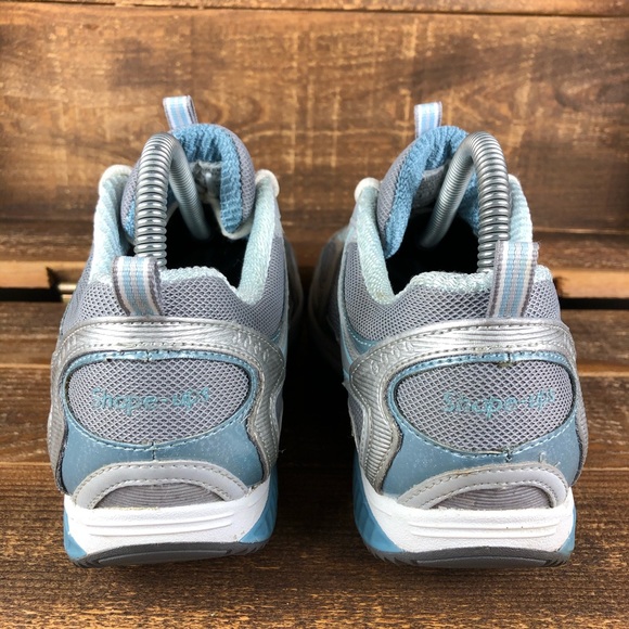 Skechers Shape Ups Blue Walking Shoes Size 8 - Picture 2 of 7
